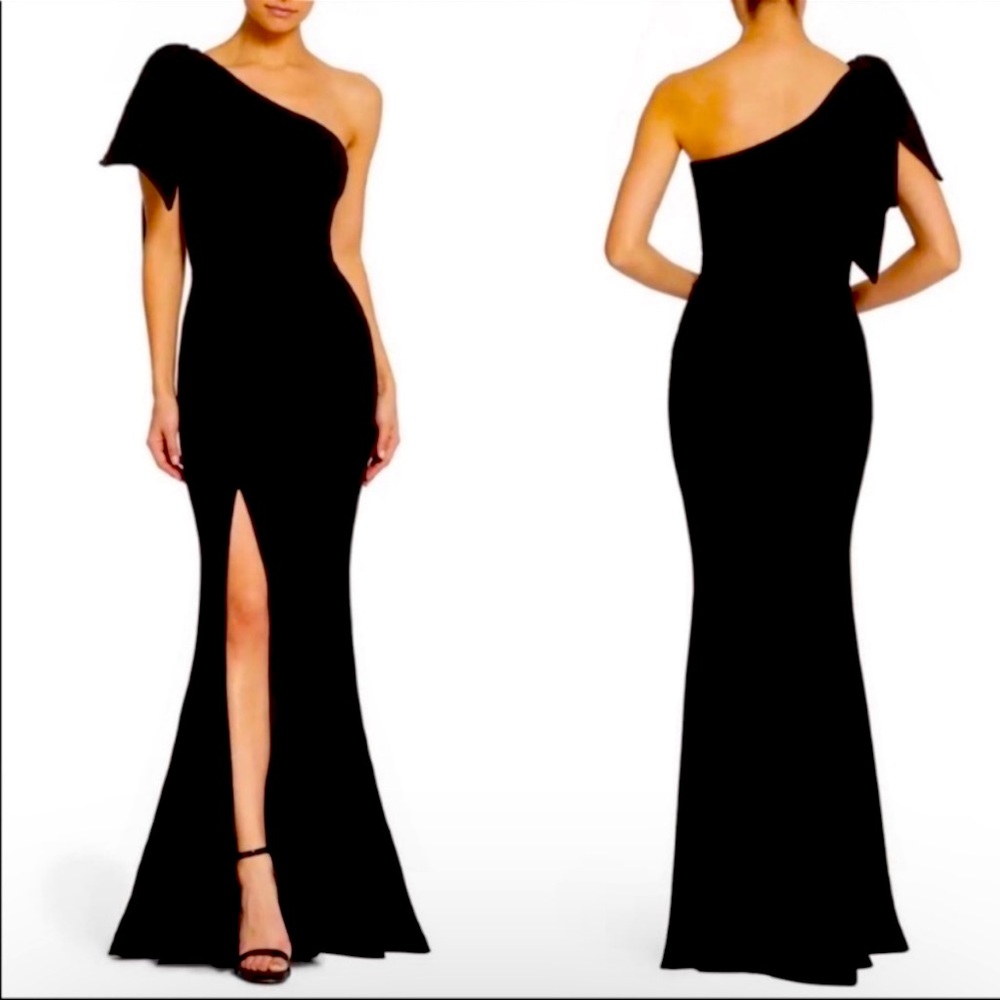 NEW Dress The Population Georgina Black Off The Shoulder Dress - Size Small